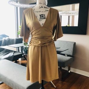 Arden B gold mini dress